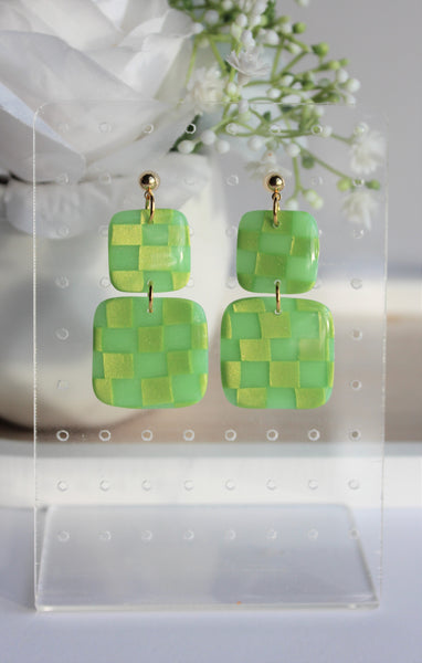 Green Checkered Squares